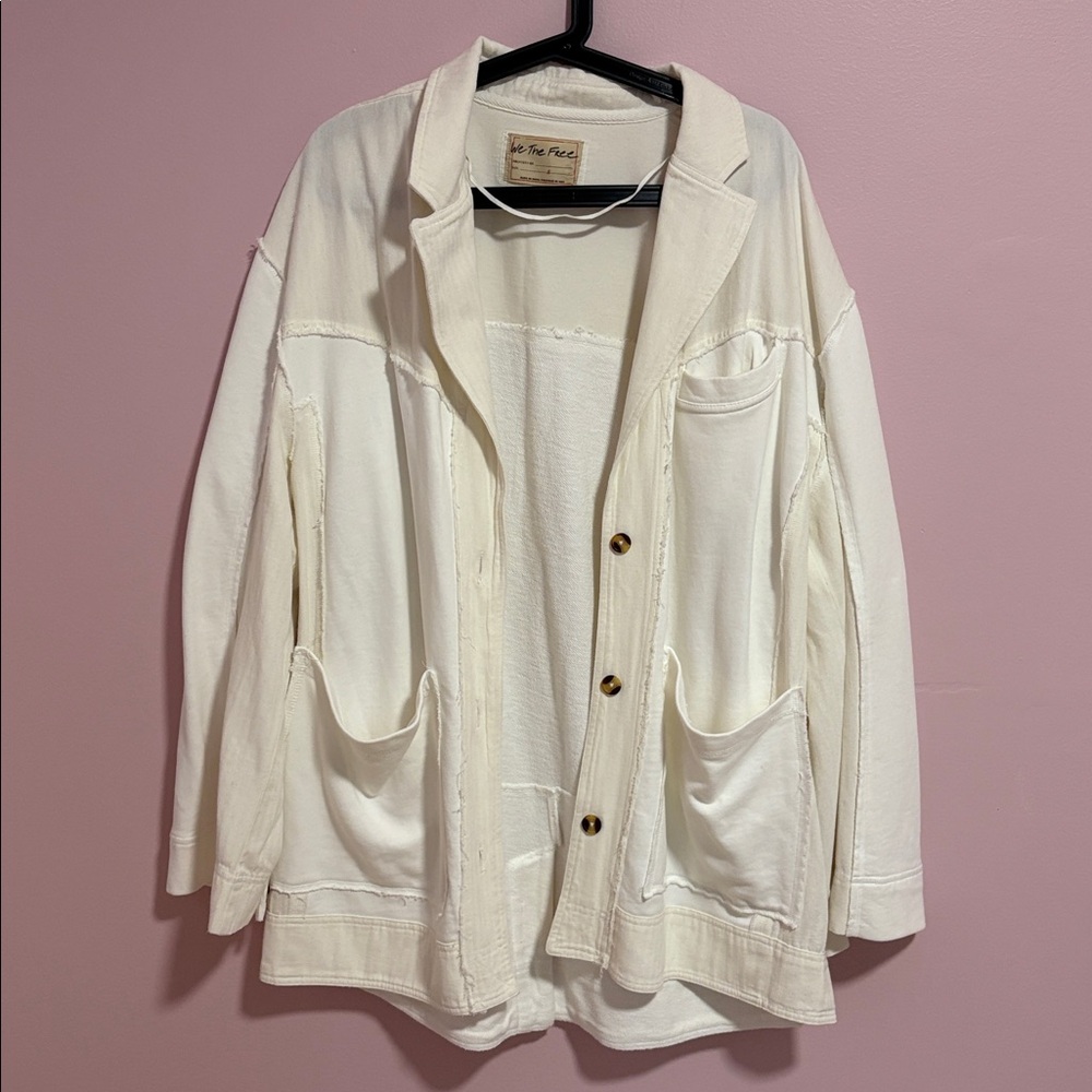 We The Free Off-White Textured Jacket